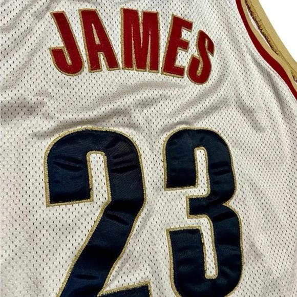 Lebron James Cleveland Cavaliers '00s Vintage Reebok Embroidered Jersey - Picture 4 of 6
